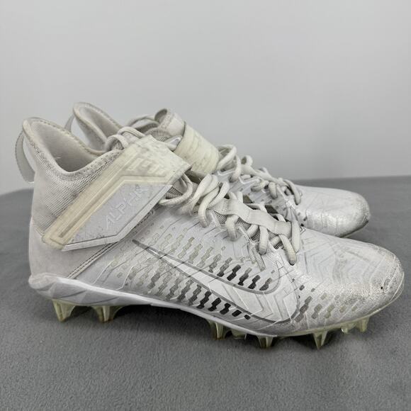Nike Alpha Menace Pro 2 Mid White Football Cleats Mens Size 9 AQ3209 109 main image 7
